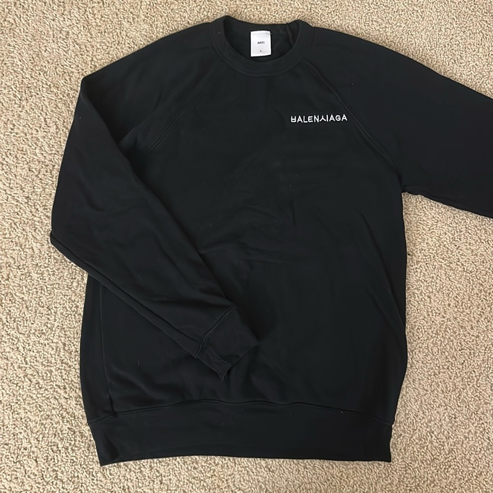 The ANTI brand the BS crewneck black large